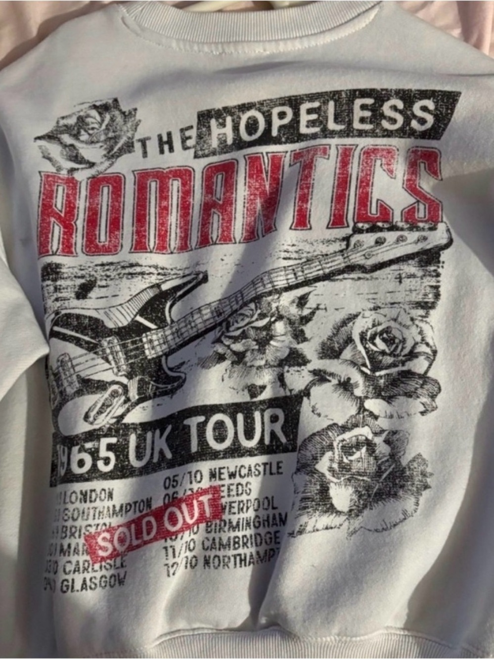 2/$25 💌 White 'The Hopeless Romantics' Graphic Crewneck Sweatshirt